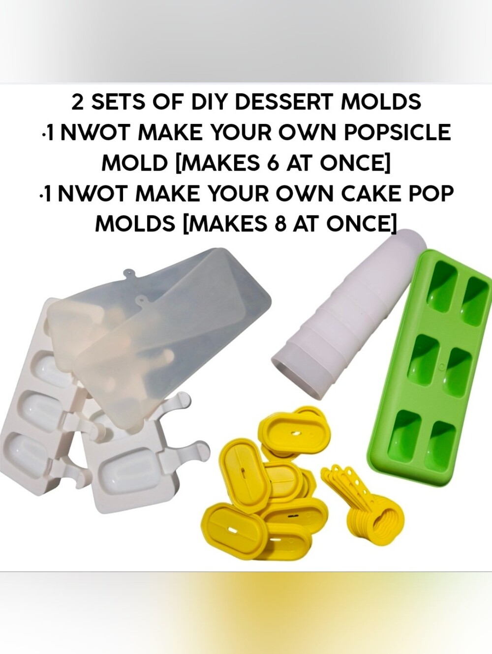 NWOT DIY MAKE-YOUR-OWN POPSICLE & CAKE POP KITS — MAKES 6 POPSICLES/8 CAKE POPS